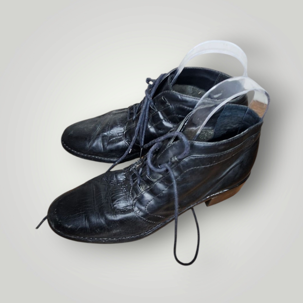 Vintage Partners Tacoma Leather Booties 6.5